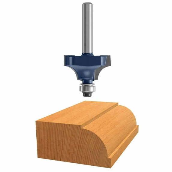 Bosch 85494MC Beading Router Bit, 1 in Dia x 2 in OAL, 1/4 in Flute