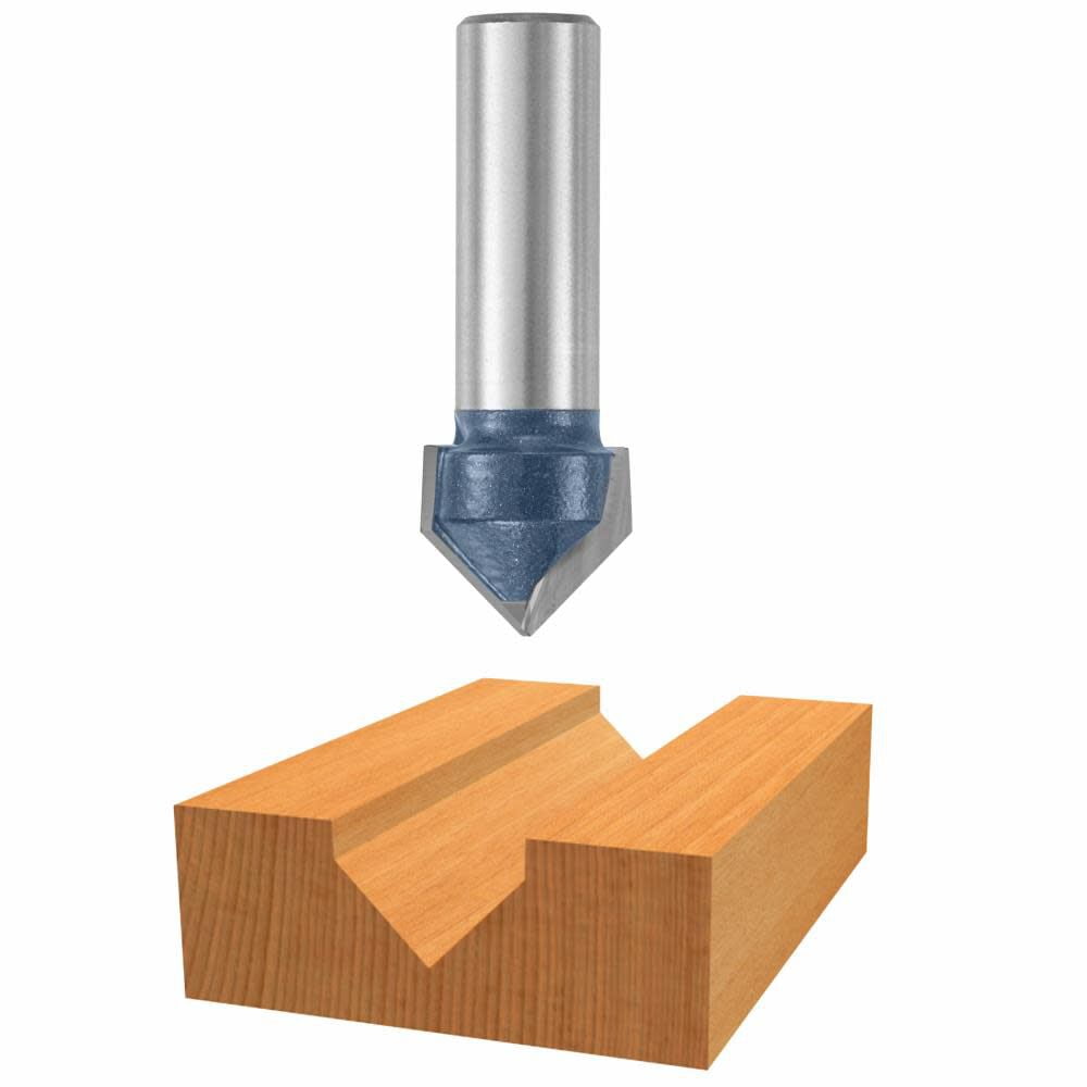 Bosch 90 X 5/8In Carbide Tipped V Groove Bit
