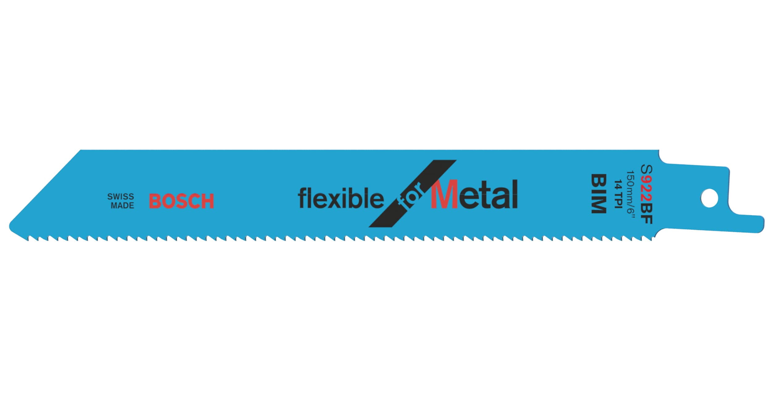 Bosch Accessories 5 pieces Reciprocating Saw Blade S 922 BF Flexible for Metal (for metal, 150