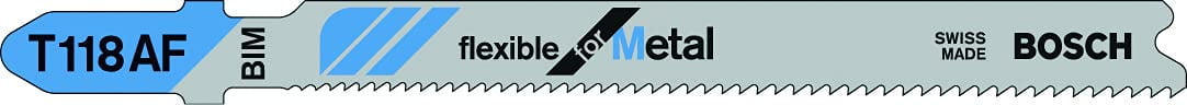Bosch Accessories 5x Jigsaw Blade T 118 A Basic for Metal (for Steel sheets, Accessories Jigsaw