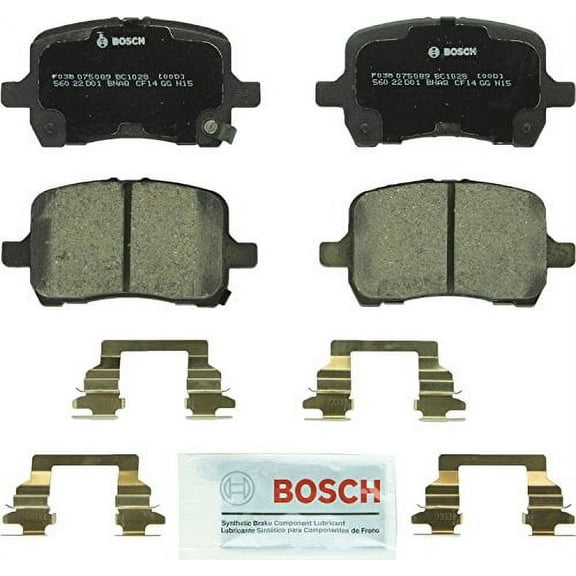 Bosch BC1028 QuietCast Premium Ceramic Disc Brake Pad Set For Select Chevrolet Cobalt, HHR, Malibu; Pontiac G5, G6, Pursuit, Solstice; Saturn Ion, Sky; Front Fits select: 2006-2007,2009 PONTIAC G6 GT