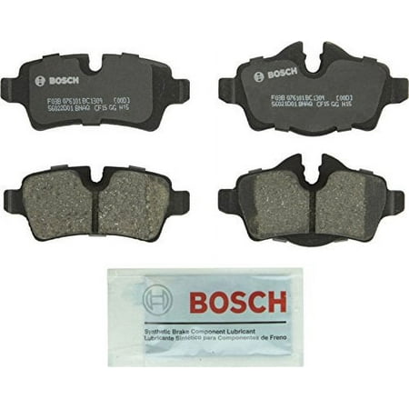Bosch BC1309 QuietCast Premium Ceramic Disc Brake Pad Set For 2007-2015 Mini Cooper; Rear