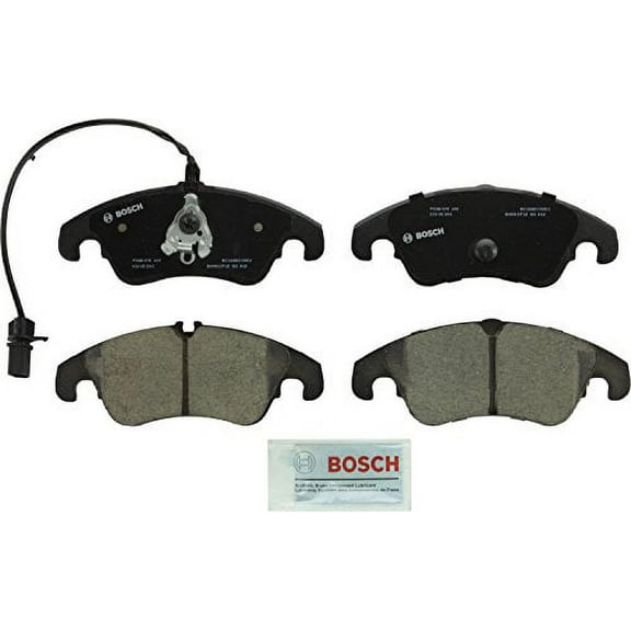 Bosch BC1322 QuietCast Premium Ceramic Disc Brake Pad Set For Select Audi A4, A4 Quattro, A5, A5 Quattro, A6, A6 Quattro, A7 Quattro, Allroad, Q5, S4, S5; Mercedes-Benz E300; Front
