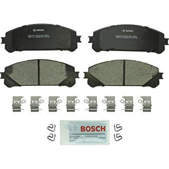 Bosch BC1324 QuietCast Premium Ceramic Disc Brake Pad Set For: Lexus NX200t, NX300h, RX350, RX450h; Toyota Highlander, Sienna, Front
