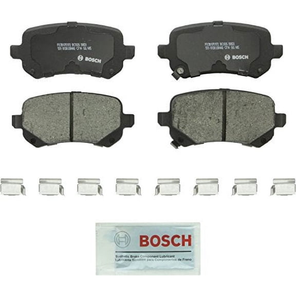 Bosch BC1326 QuietCast Premium Ceramic Disc Brake Pad Set For Select Chrysler Town & Country; Dodge Grand Caravan, Journey; Ram C/V; Volkswagen Routan; Rear