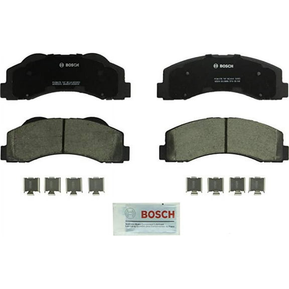 Bosch BC1414 QuietCast Premium Ceramic Disc Brake Pad Set For: Ford Expedition, F-150; Lincoln Navigator, Front