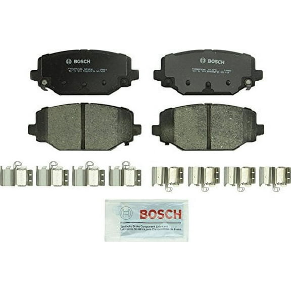 Bosch BC1596 QuietCast Premium Ceramic Disc Brake Pad Set For Select Chrysler Town & Country; Dodge Grand Caravan, Journey; Ram C/V; Volkswagen Routan; Rear