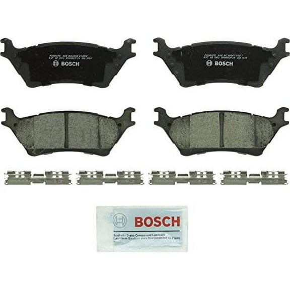 Bosch BC1602 QuietCast Premium Ceramic Disc Brake Pad Set For: Ford F-150, Rear