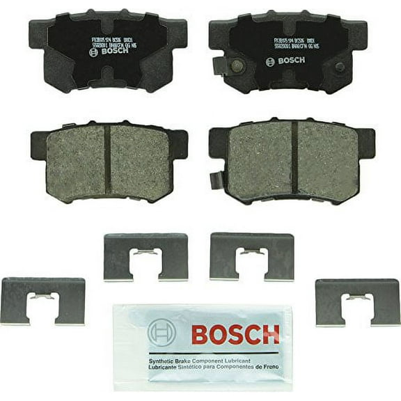 Bosch BC536 QuietCast Premium Ceramic Disc Brake Pad Set For Select Acura CL, EL, Integra, Legend, RDX, RL, TL; Honda CR-V, Element, Odyssey; Isuzu Oasis; Rear