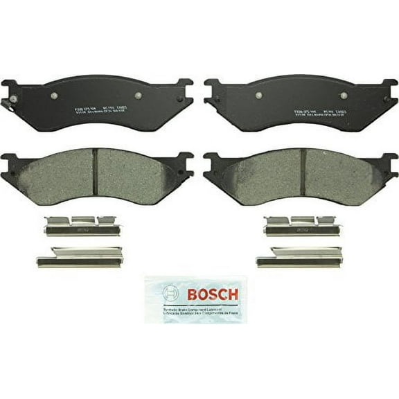 Bosch BC702 QuietCast Premium Ceramic Disc Brake Pad Set for Ford: 1997-02 Expedition, 1999-03 F-150, 2004 F-150 Heritage, 1997-99 F-250; Lincoln: 1998-02 Navigator - FRONT