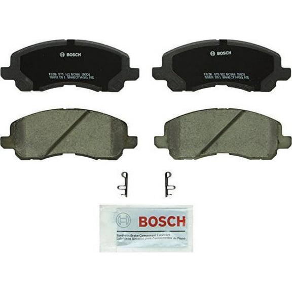Bosch BC866 QuietCast Premium Ceramic Disc Brake Pad Set For Select Chrysler Sebring; Dodge Avenger, Caliber, Stratus; Jeep Patriot; Mitsubishi Eclipse, Galant, Lancer, Outlander; Front