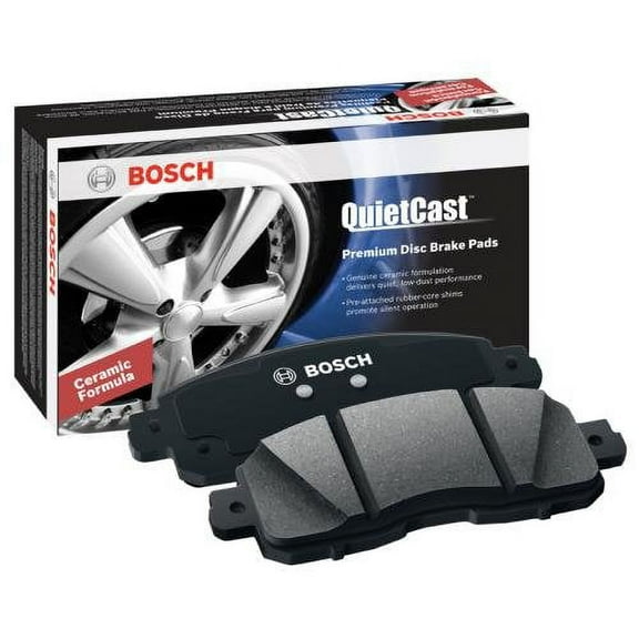 Bosch BC973 QuietCast Premium Ceramic Disc Brake Pad Set For Mazda: 2004-2009 3; Saab: 2003 9-3; Volvo: 2005 S40, 2005-2006 V50; Rear