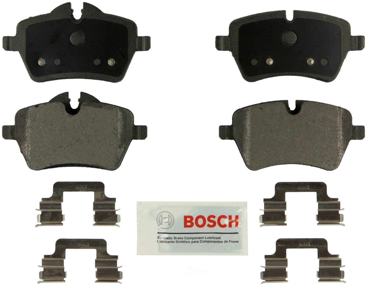 Bosch BE1204H Bosch Blue Semi-Metallic Brake Pads with Hardware