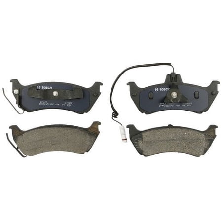 Bosch BP875 QuietCast Premium Semi-Metallic Disc Brake Pad Set For Mercedes-Benz: 1998-2003 ML320, 2003-2005 ML350, 1999 ML430; Rear