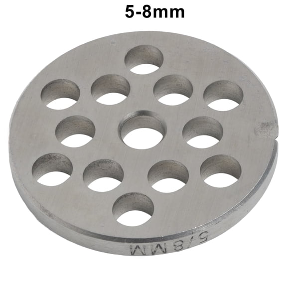 For Bosch For Bauknecht Meat Grinder Stainless Steel No. 5 Orifice Plate Disc With Holes, Food Safe Accessory For Processing Meat, Fish, Vegetables, Compatible Replacement Part(8mm)