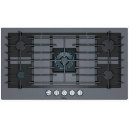 Bosch - Benchmark Series 36" Built-In Gas Cooktop with 5 burners - Gray