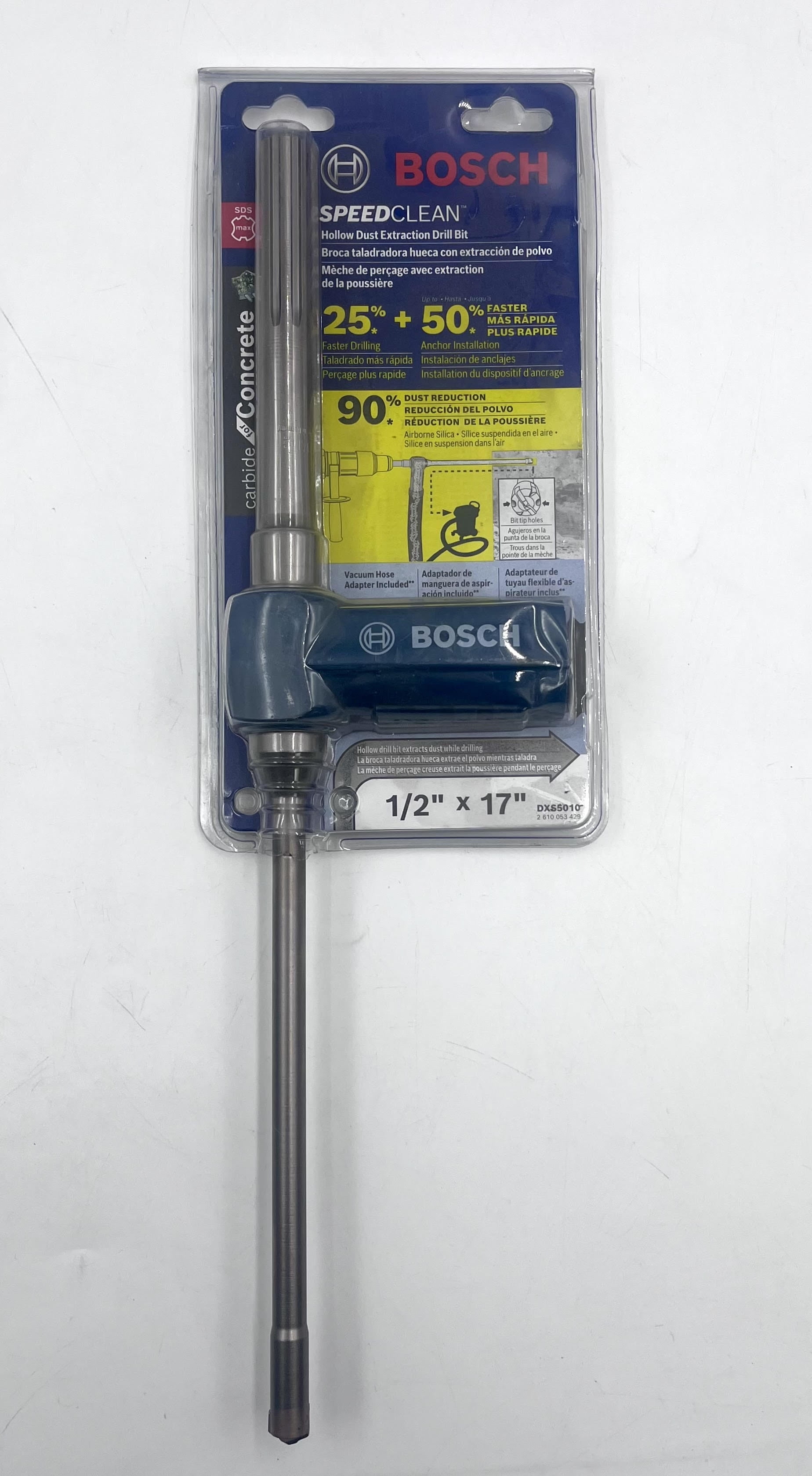 Bosch DXS5010 1/2in x 17in SDS-Max Speed Clean Dust Extraction Bit