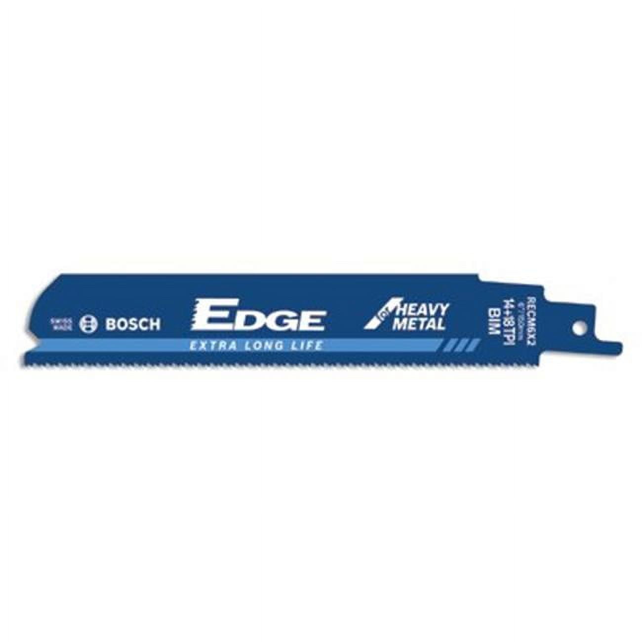 Bosch Edge 6 in. BiMetal Reciprocating Saw Blade Set 14/18 TPI 5 pk