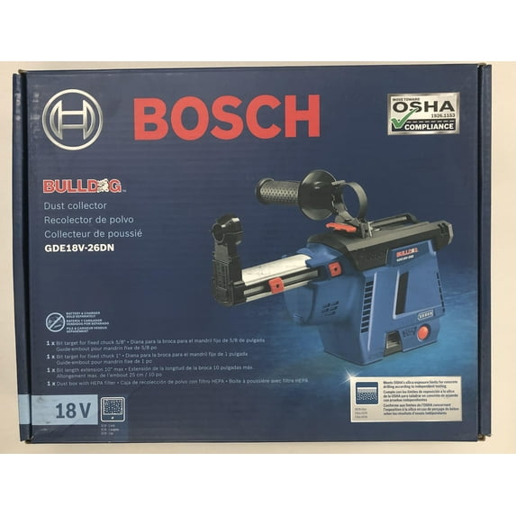 Bosch GDE18V-26DN Bulldog SDS-Plus Mobile Dust Extractor, (Tool Only) - Quantity 1