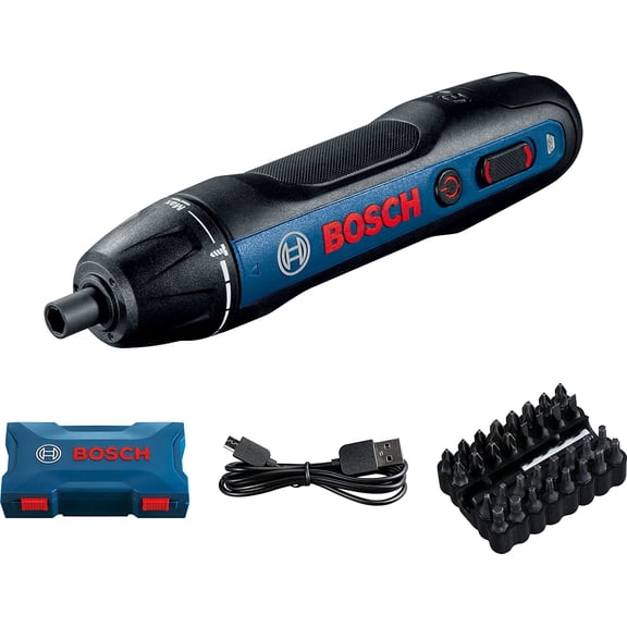 Bosch GO 2 Professional Kit, Lithium-ion Cordless Screwdriver + 33 piece Screwdriver Bit Set + Case