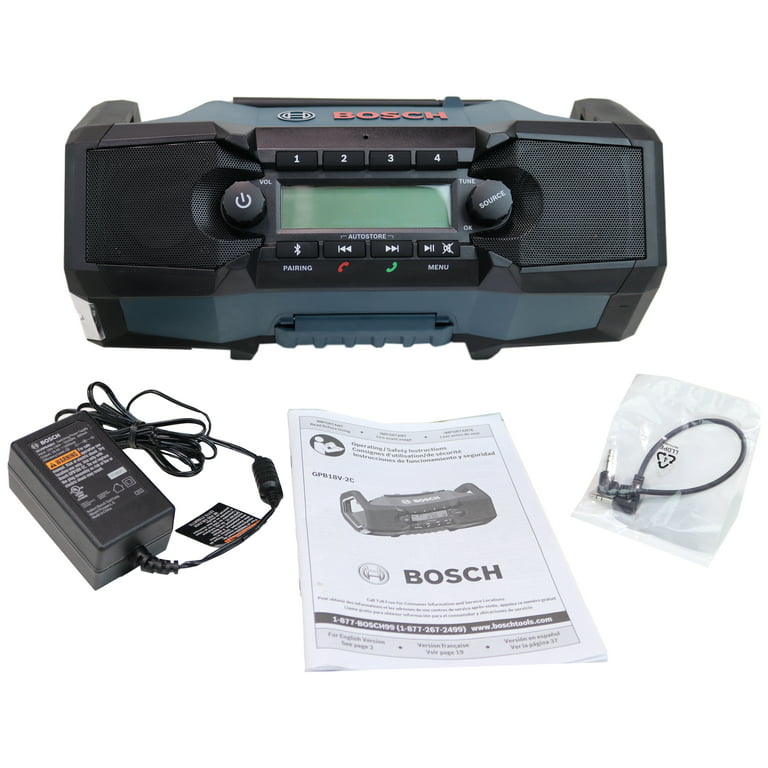 Bosch Cordless Bluetooth Compatibility Jobsite Radio in the Jobsite Radios  department at