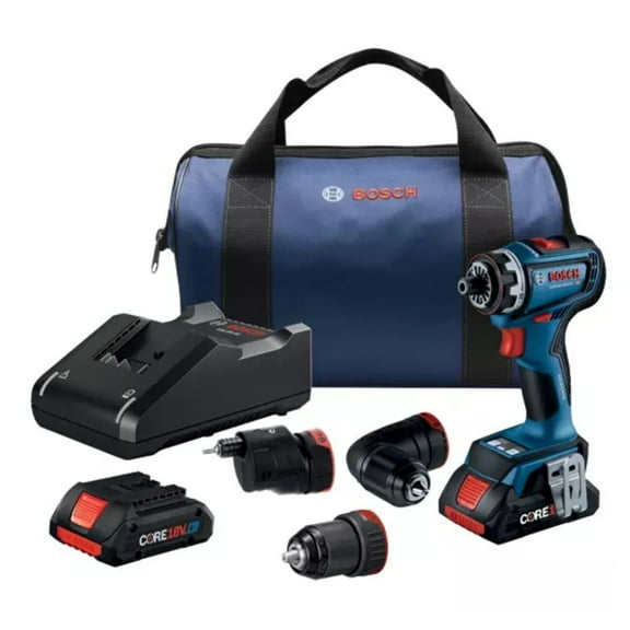 Bosch GSR18V-800FCB24 18V Drill or Driver Tool with 5-In-1 Flexiclick System and Two CORE18V 4 Ah Advanced Power Battery