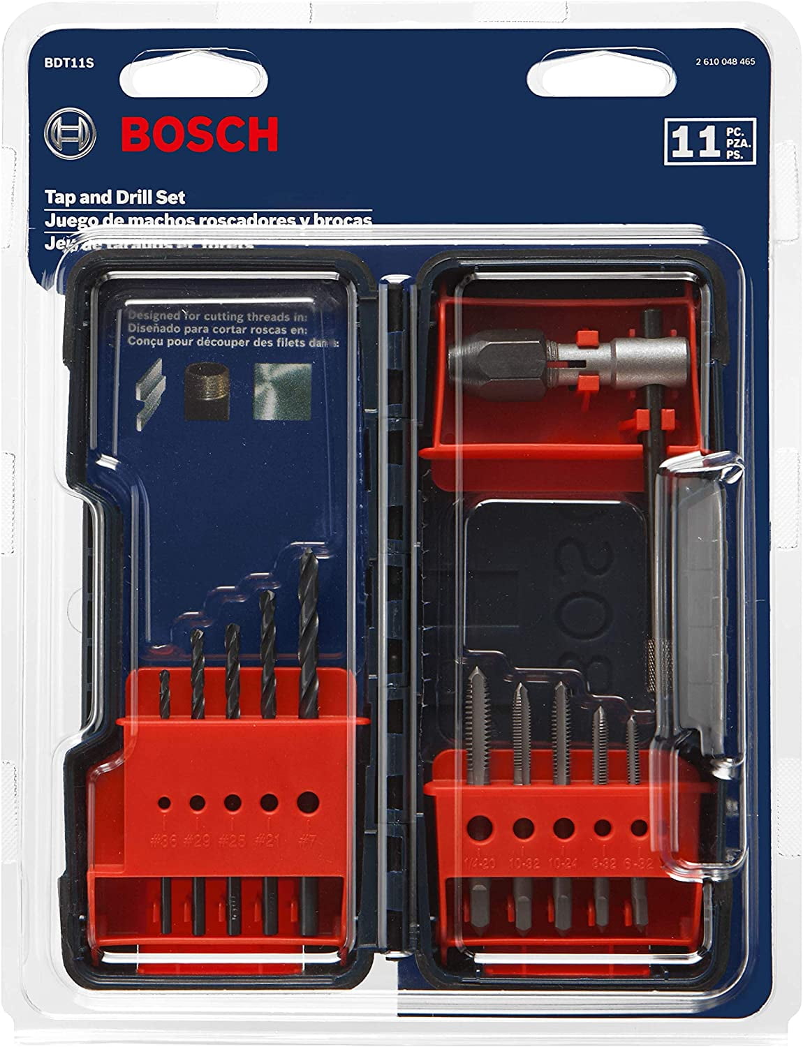 Bosch Genuine 11 pc. Tap and Drill Bit Combo Set - BDT11S