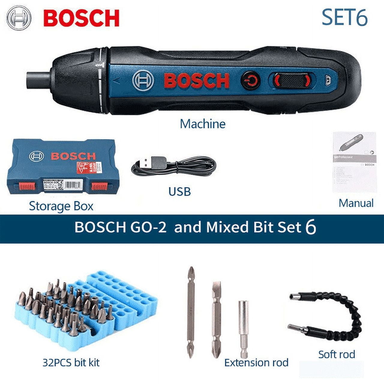 Destornillador eléctrico Bosch Go 2. U&R DIY Low Cost 
