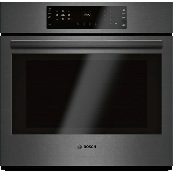 Bosch HBL8443UC 30 inch Black Stainless Steel Single Electric Convection Wall Oven