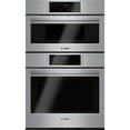thumbnail image 1 of Bosch HBL87M53UC 30 inch 800 Series Stainless Single Electric Convection Wall Oven w/ Built-In Microwave, 1 of 7
