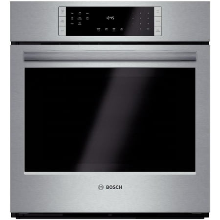 Bosch - 800 Series 27" Built-In Single Electric Convection Wall Oven - Stainless Steel