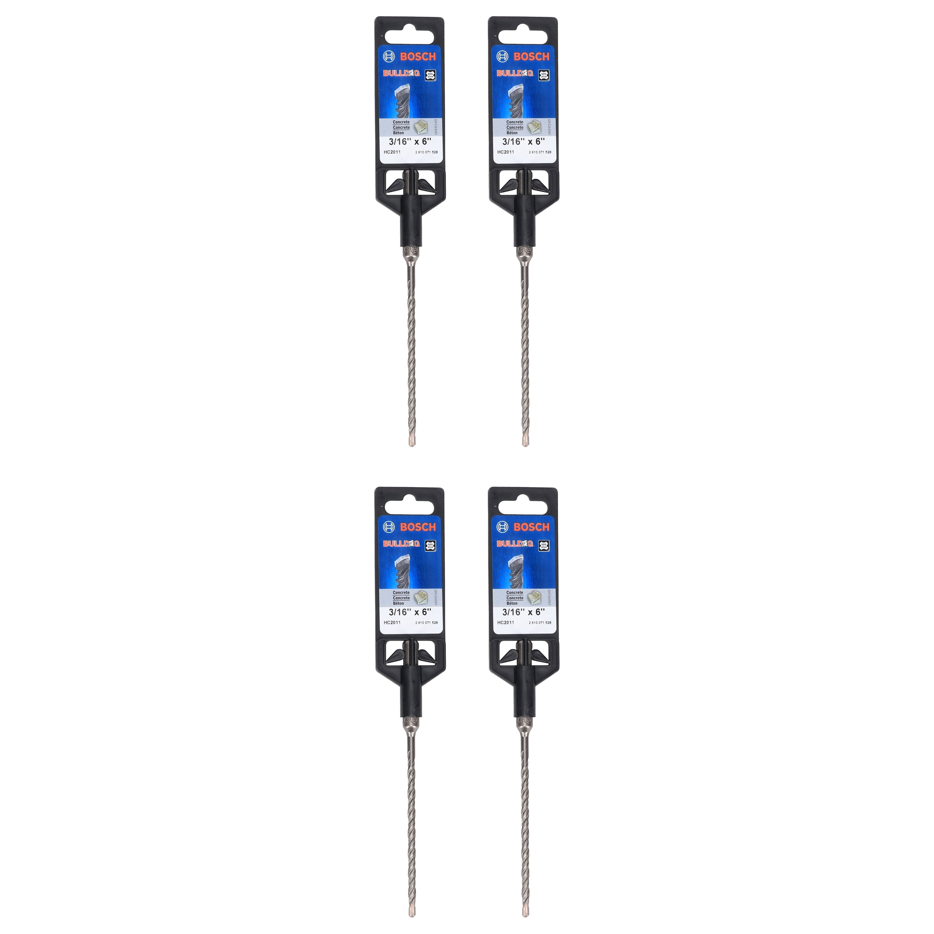Bosch HC2011 Bulldog SDS 3/16X4X6 Drill Bit (4-Pack)