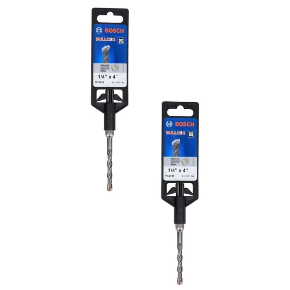 Bosch HC2040 Bulldog SDS 1/4X2X4 Drill Bit for hammer drills (2-pack)