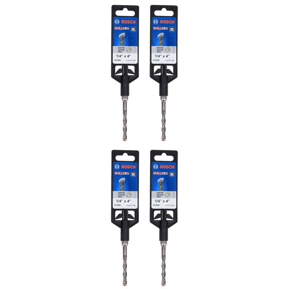 Bosch HC2040 Bulldog SDS 1/4X2X4 Drill Bit for hammer drills (4-Pack)