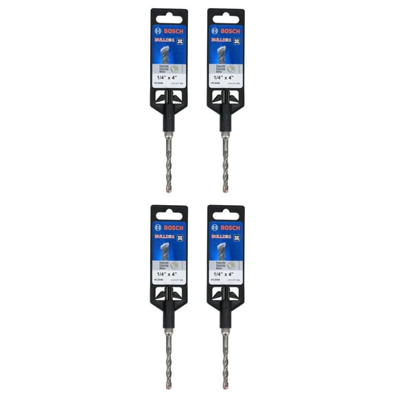 Bosch HC2041 Bulldog SDS 1/4X4X6 Drill Bit for Rotary Hammers (4-Pack)