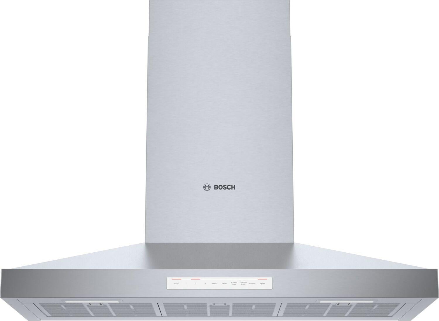 36" Stainless Steel Convertible Wall Mount Range Hood with Charcoal Filter
