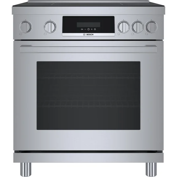 Bosch His8055u 800 Series 30" Wide 3.9 Cu. Ft. Free Standing Electric Induction Range -
