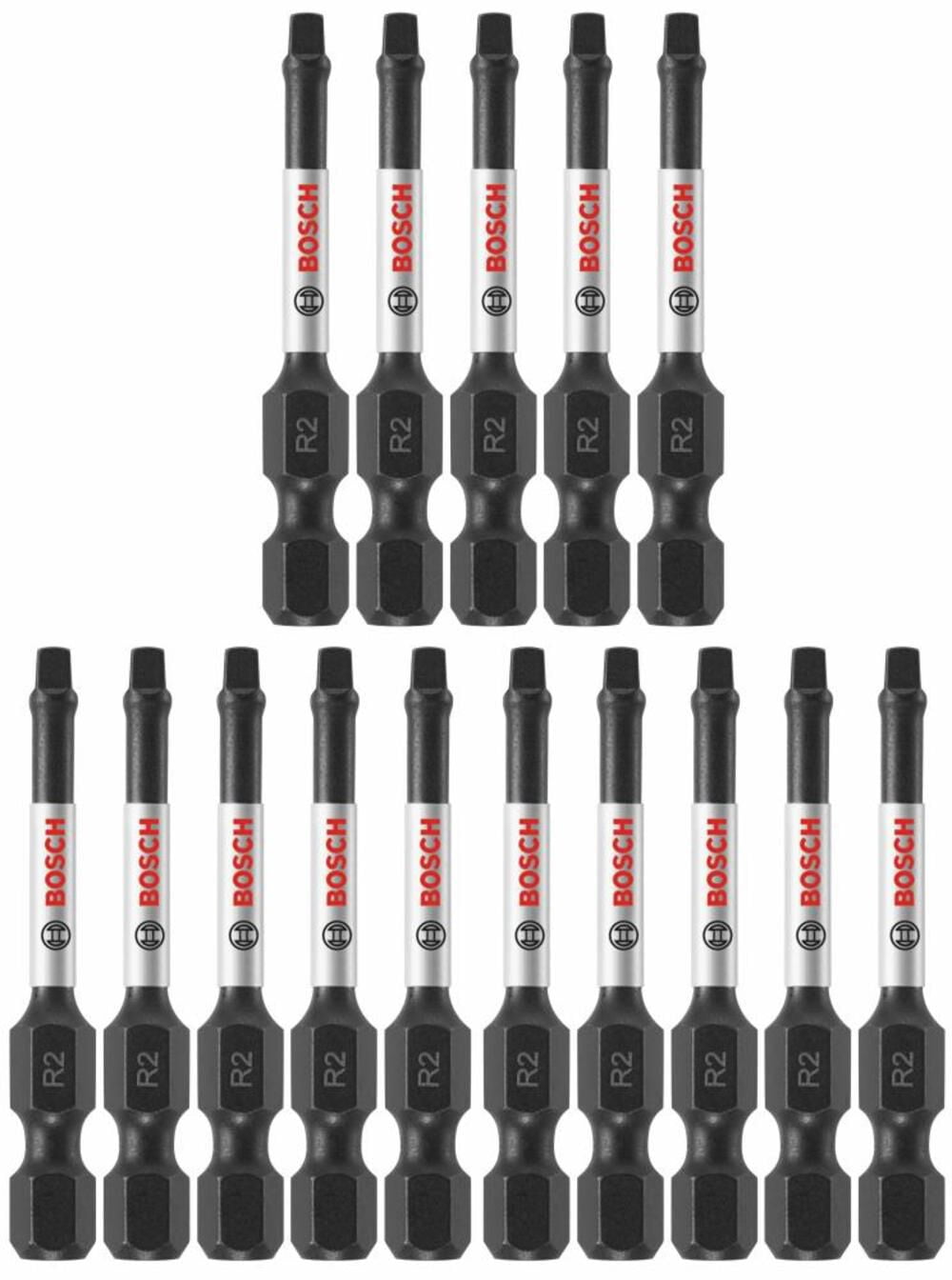 Bosch ITSQ2115 Impact Tough Insert Bit, #2 Square, 1-In., 15-Pk. - Quantity 5