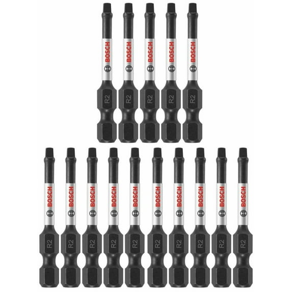 Bosch ITSQ2115 Impact Tough Insert Bit, #2 Square, 1-In., 15-Pk. - Quantity 5