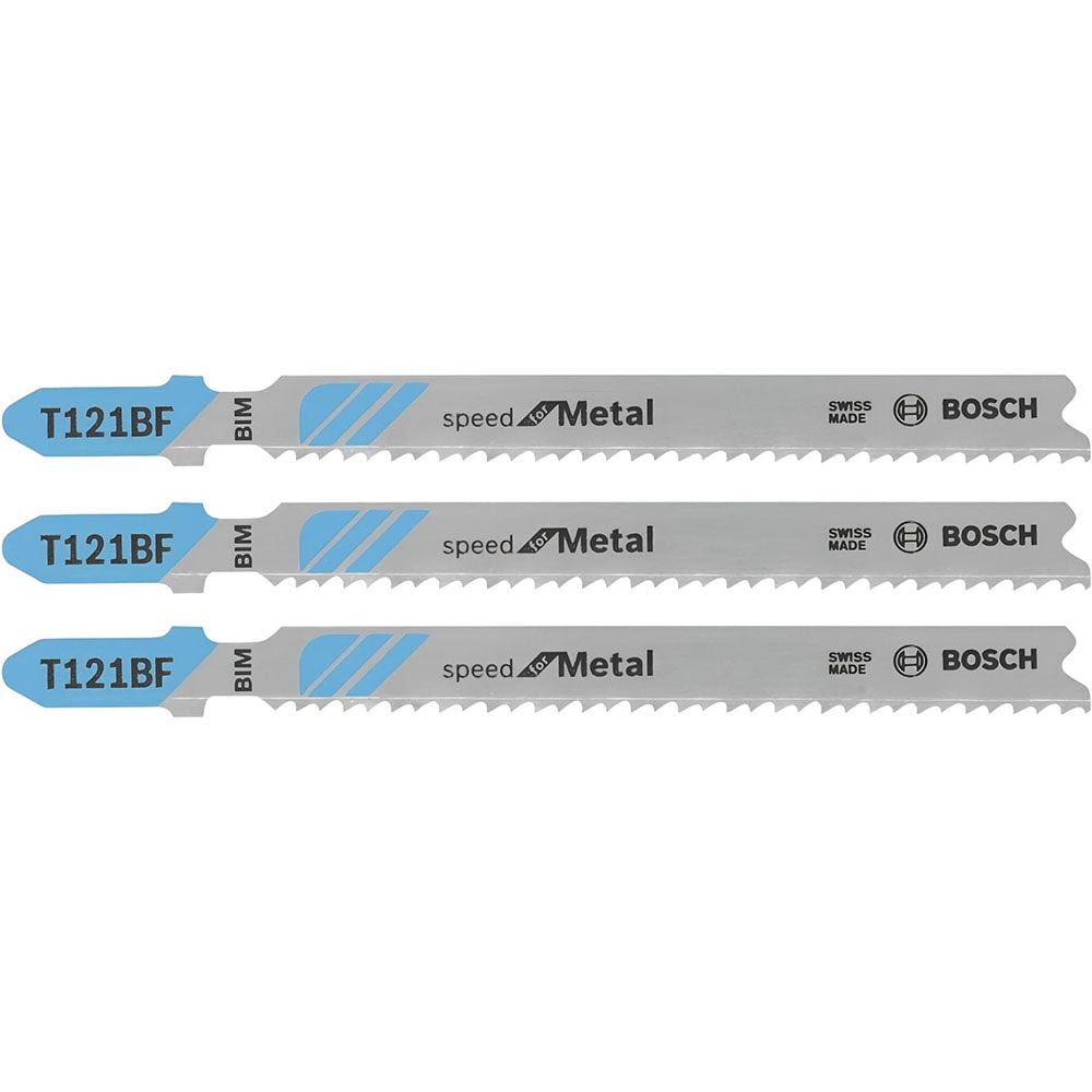 Bosch Jig Saw Blades 3Pc 3 5/8In 12 Tpi Speed For Metal T Shank