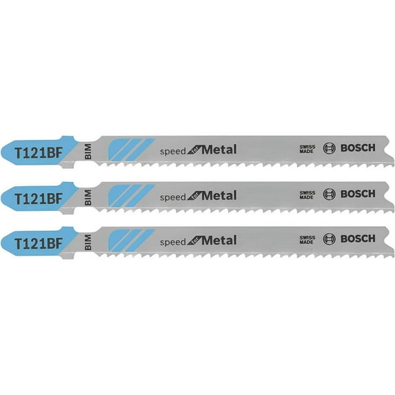 Bosch Jig Saw Blades 3Pc 3 5/8In 12 Tpi Speed For Metal T Shank