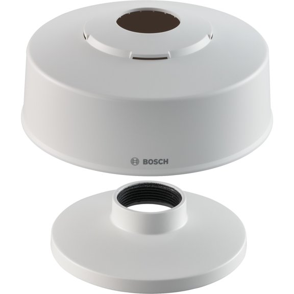 Bosch Mounting Plate for Surveillance Camera, Wall Mount, Pipe Mount, Signal White