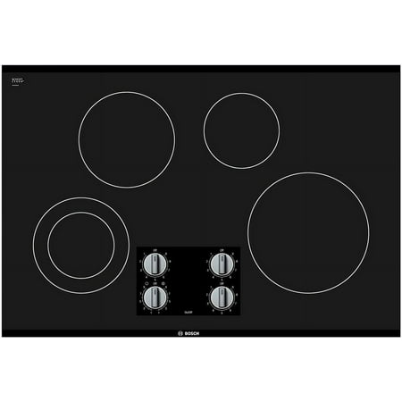Bosch - 500 Series 30" Built-In Electric Cooktop with 4 elements - Black