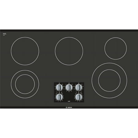 Bosch - 500 Series 36" Built-In Electric Cooktop with 5 elements - Black