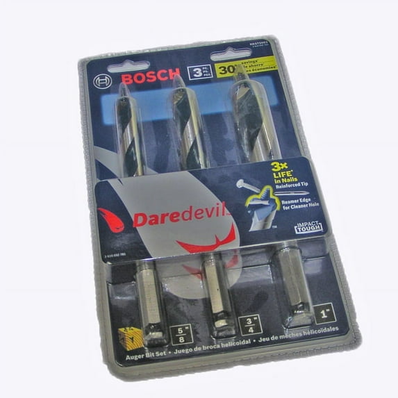 Bosch NKST5003 7 1/2" Dare Devil 3 Piece Auger Set