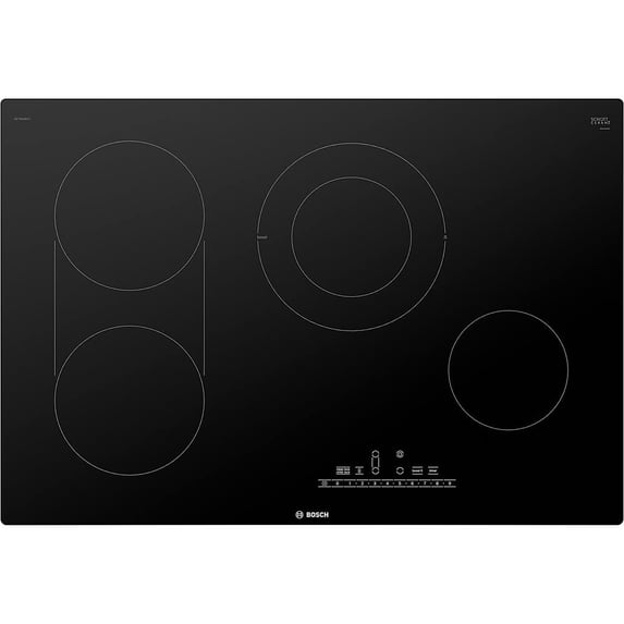 Bosch NET8069UC 30 inch Black 4 Burner Built-In Electric Cooktop