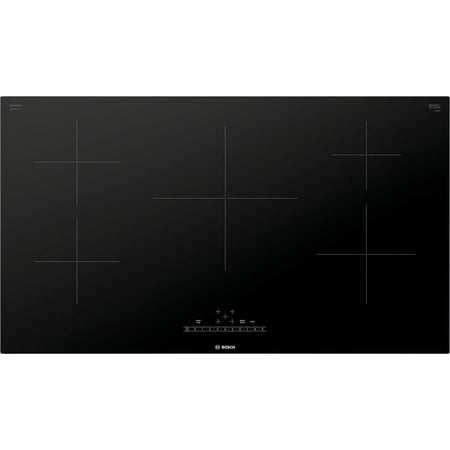 Bosch - 500 Series 36" Built-In Electric Induction Cooktop with 5 elements - Black