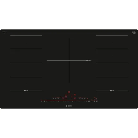 Bosch - Benchmark Series 36" Built-In Electric Induction Cooktop with 5 elements and HomeConnect, Frameless - Black