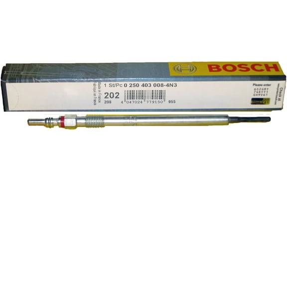 Bosch OEM Glow Plug 0250403008 for Mercedes Benz, Dodge, Freightliner, Sprinter 2500, 3500, Jeep Grand Cherokee - Copper Core, M14x1.25 Thread, Vehicle Specific Fit