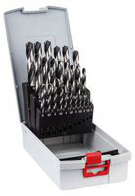Bosch Professional 2608577352 25-Piece PointTeQ HSS Twist Bit Set (for Metal, ProBox, Drill Driver Accessories), 1,0–13,0 mm